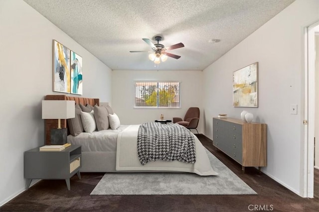 12976 Rhodes Pl, Chino, CA 91710 - bedroom featuring carpet, a textured ceiling, and ceiling fan