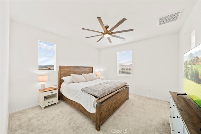 36351 Elizabeth Ln Unit 8105, Wildomar, CA 92595 - bedroom with light colored carpet and a ceiling fan