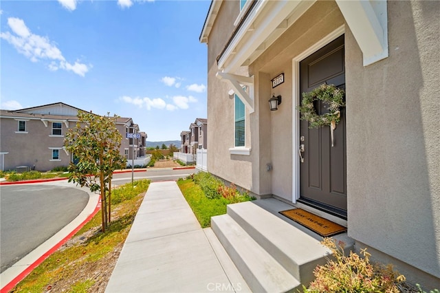 36351 Elizabeth Ln Unit 8105, Wildomar, CA 92595 - property entrance with stucco siding and a residential view