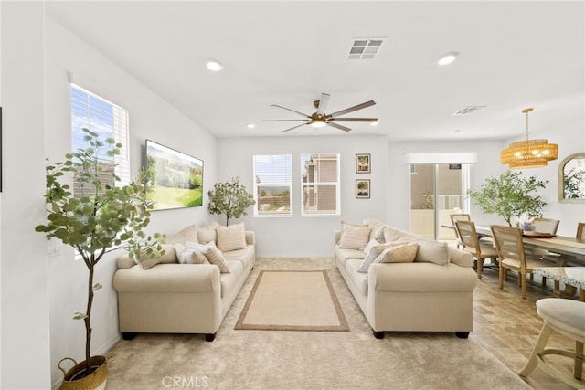 36351 Elizabeth Ln Unit 8105, Wildomar, CA 92595 - living room with recessed lighting and ceiling fan