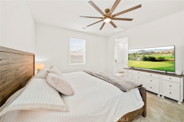 36351 Elizabeth Ln Unit 8105, Wildomar, CA 92595 - bedroom featuring light colored carpet and ceiling fan