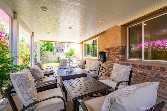 13211 Baxter Springs Dr, Rancho Cucamonga, CA 91739 - view of patio with outdoor lounge area
