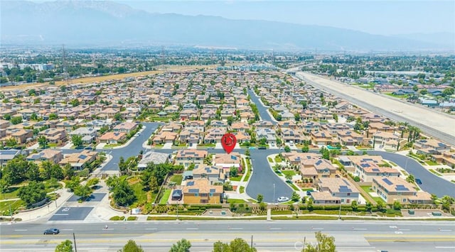 13211 Baxter Springs Dr, Rancho Cucamonga, CA 91739 - aerial perspective of suburban area featuring a mountain backdrop