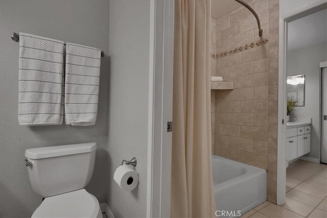 11 Exeter, Irvine, CA 92612 - bathroom with tile patterned flooring, shower / bathtub combination with curtain, and vanity