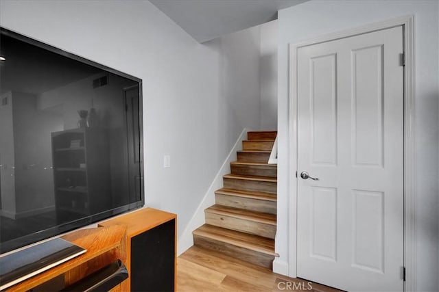11 Exeter, Irvine, CA 92612 - staircase with wood finished floors