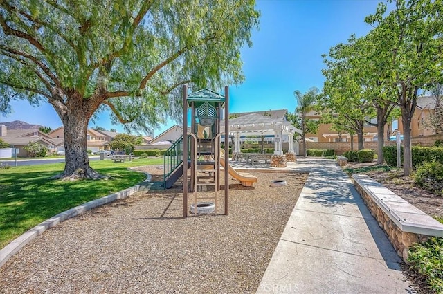 3087 Arbor Glen Ct, Corona, CA 92879 - community jungle gym with a residential view and a lawn