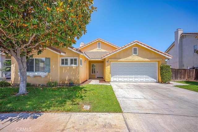 3087 Arbor Glen Ct, Corona, CA 92879 - view of front facade with an attached garage, stucco siding, driveway, and a tile roof