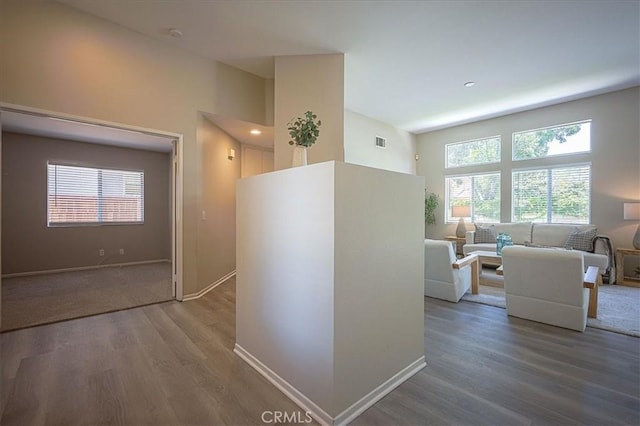 3087 Arbor Glen Ct, Corona, CA 92879 - hall featuring wood finished floors and baseboards