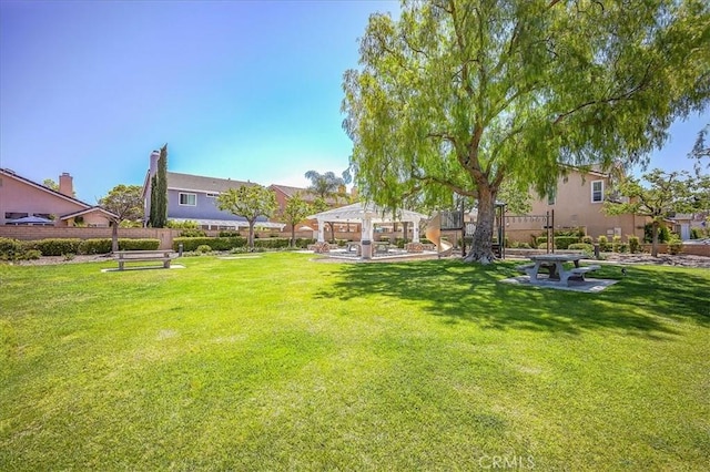 3087 Arbor Glen Ct, Corona, CA 92879 - view of yard with a gazebo