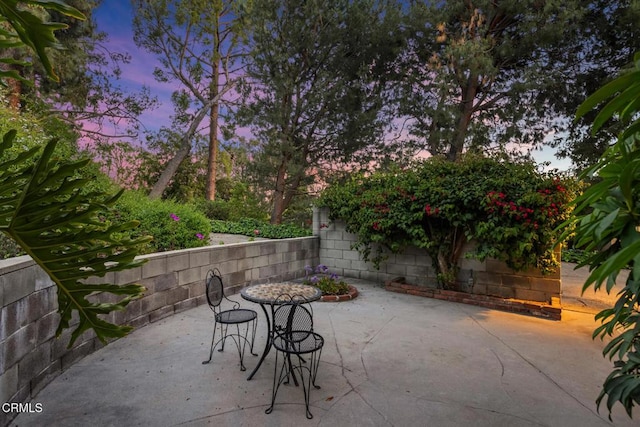 5240 Ramsdell Ave, La Crescenta, CA 91214 - patio terrace at dusk with a patio