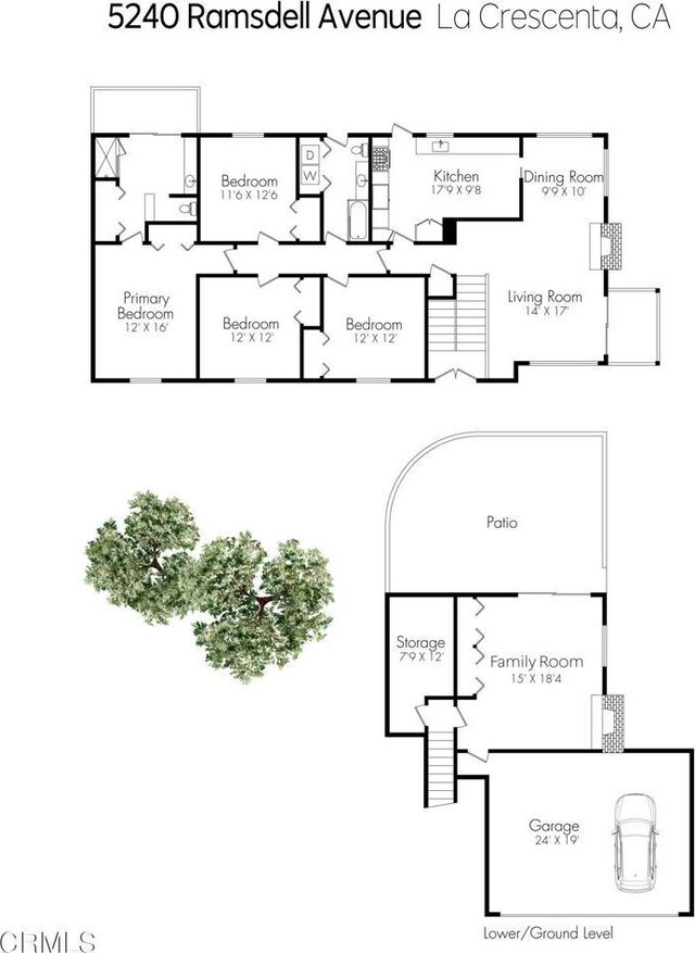 5240 Ramsdell Ave, La Crescenta, CA 91214 - view of home floor plan
