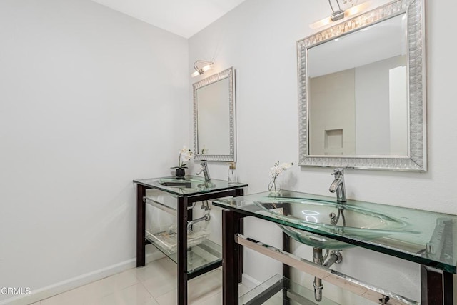 4722 Park Granada Unit 206, Calabasas, CA 91302 - bathroom with a sink and tile patterned flooring