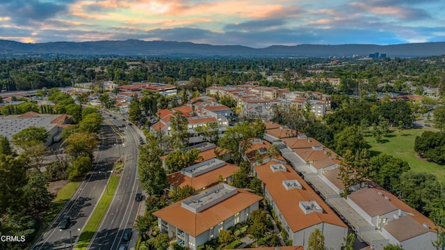 4722 Park Granada Unit 206, Calabasas, CA 91302 - aerial overview of property's location featuring mountains