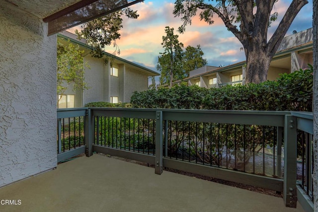 4722 Park Granada Unit 206, Calabasas, CA 91302 - view of balcony at dusk
