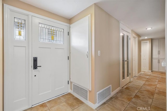 4441 Avocado Ave, Yorba Linda, CA 92886 - entrance foyer with recessed lighting and light tile patterned floors