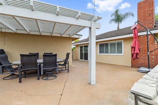 4441 Avocado Ave, Yorba Linda, CA 92886 - view of patio / terrace featuring a pergola and outdoor dining area