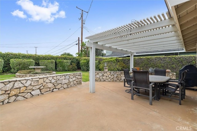 4441 Avocado Ave, Yorba Linda, CA 92886 - fenced backyard featuring outdoor dining space, a patio, a pergola, and grilling area