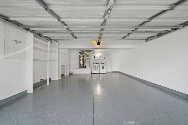 35 Havenwood Unit 83, Irvine, CA 92614 - garage featuring independent washer and dryer and water heater