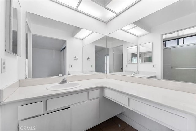 37756 45th, Palmdale, CA 93552 - bathroom with vanity and tile patterned flooring