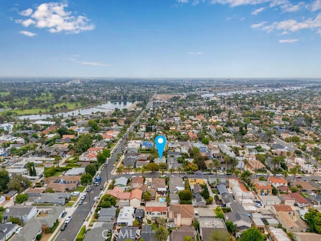 338 Prospect Ave, Long Beach, CA 90814 - aerial view of property's location with a large body of water and nearby suburban area