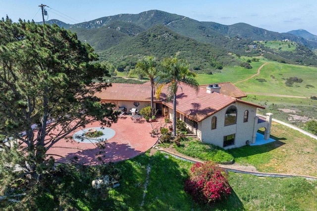 2702 Country Club Dr, Escondido, CA 92029 - aerial view of property and surrounding area featuring mountains