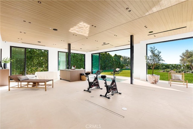 25151 Jim Bridger Rd, Hidden Hills, CA 91302 - view of patio / terrace with a sink
