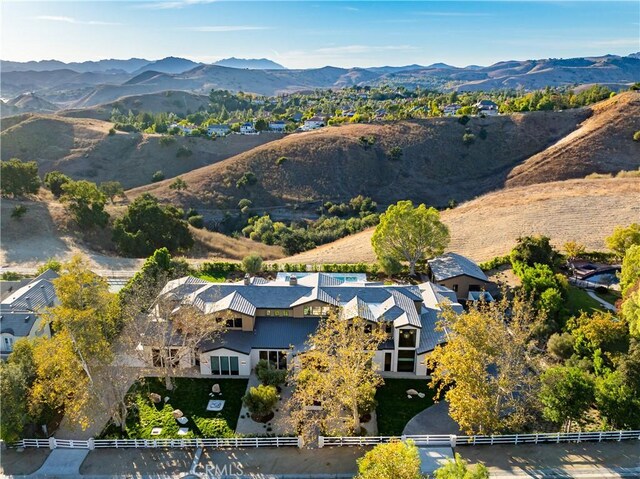 25151 Jim Bridger Rd, Hidden Hills, CA 91302 - aerial view of mountains