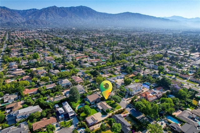 1419 S 4th Ave, Arcadia, CA 91006 - aerial view of property and surrounding area featuring mountains