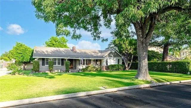 1419 S 4th Ave, Arcadia, CA 91006 - single story home featuring a chimney and a front lawn