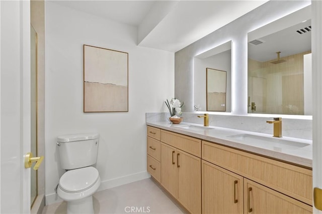 12934 Fenton Ave, Sylmar, CA 91342 - full bathroom with double vanity and a shower stall