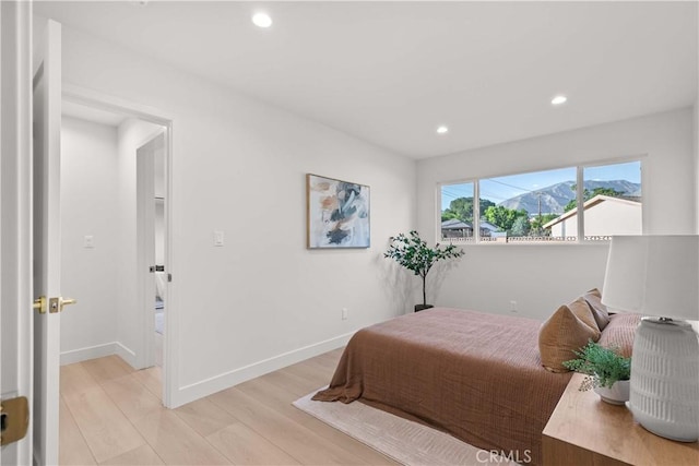 12934 Fenton Ave, Sylmar, CA 91342 - bedroom featuring light wood finished floors and recessed lighting