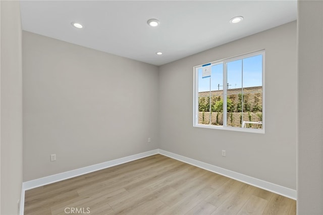 573 Patten Ave, Placentia, CA 92870 - unfurnished room with light wood-style floors and recessed lighting