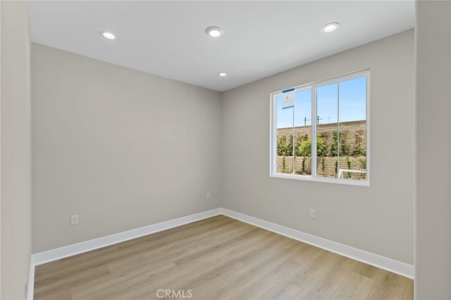573 Patten Ave, Placentia, CA 92870 - empty room featuring light wood-type flooring and recessed lighting