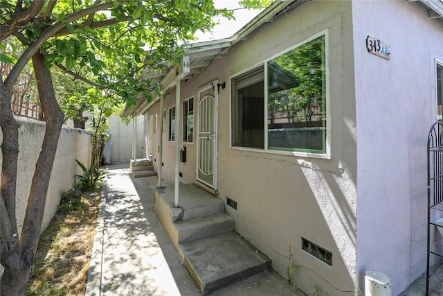 343 Concord St, Glendale, CA 91203 - view of home's exterior featuring stucco siding and crawl space