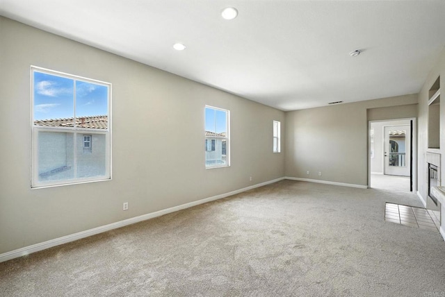 2755 Castlehill Rd Unit 1, Chula Vista, CA 91915 - carpeted empty room featuring recessed lighting and a smoke detector