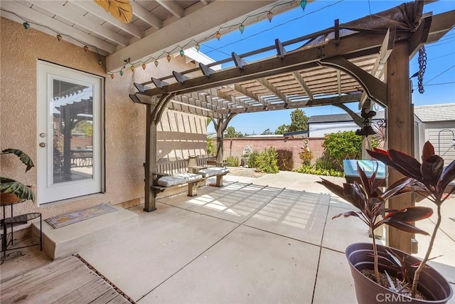 15503 Fernview St, Whittier, CA 90604 - view of patio / terrace featuring a pergola