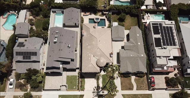 4526 Katherine Ave, Sherman Oaks, CA 91423 - aerial view of property and surrounding area with a pool area