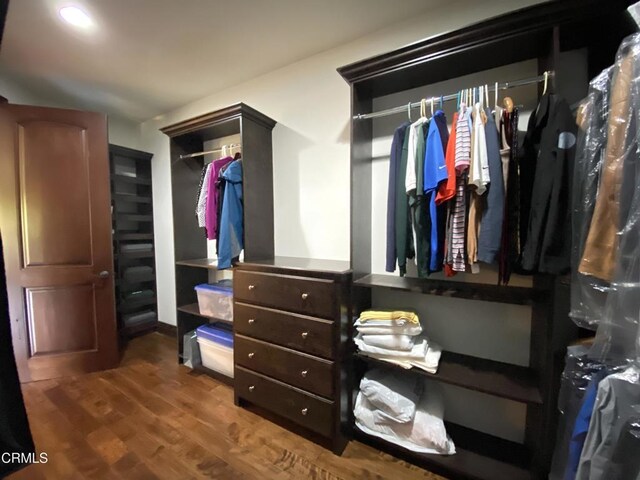 4526 Katherine Ave, Sherman Oaks, CA 91423 - walk in closet featuring wood finished floors