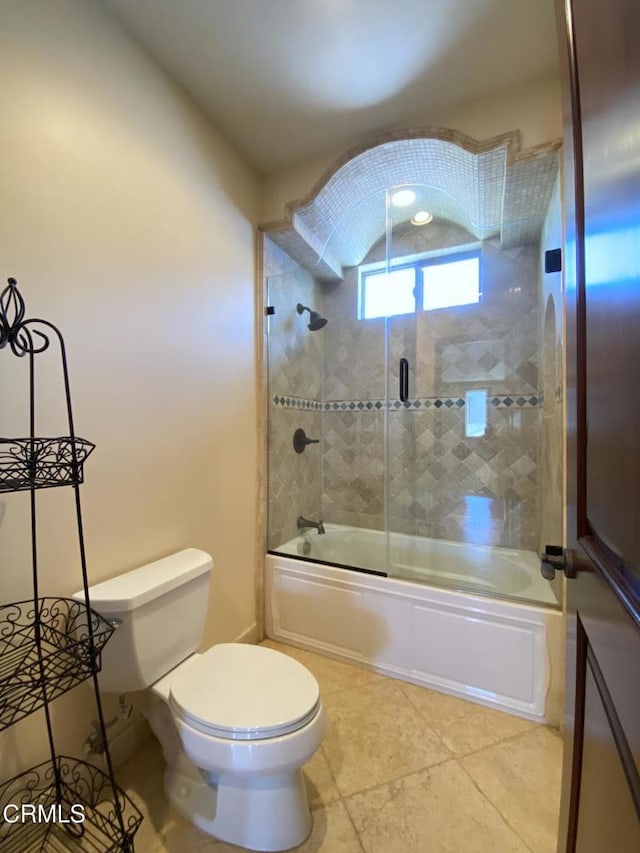 4526 Katherine Ave, Sherman Oaks, CA 91423 - full bath featuring bath / shower combo with glass door, tile patterned floors, and vanity