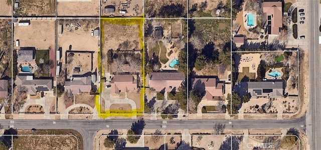 3807 Paula Ln, Lancaster, CA 93535 - map of property location with property boundaries highlighted