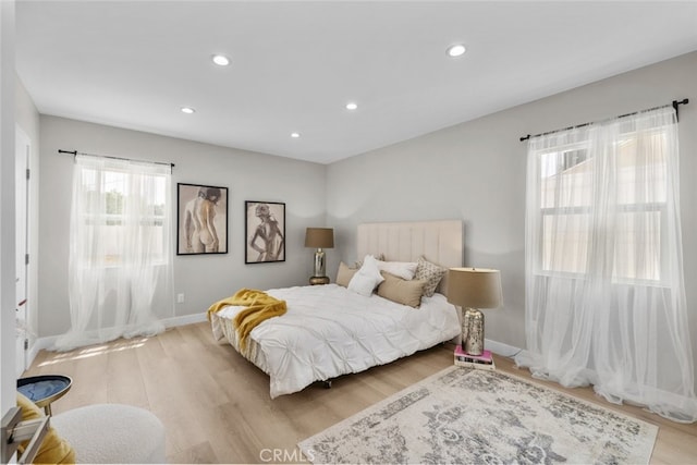 6820 Jellico Ave, Van Nuys, CA 91406 - bedroom with light wood finished floors and recessed lighting