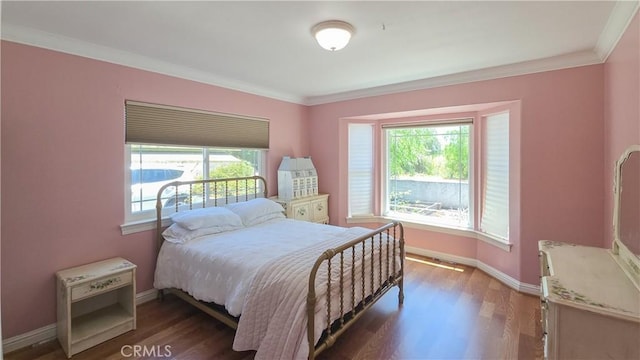 412 N Mallagh St, Nipomo, CA 93444 - bedroom featuring crown molding and wood finished floors