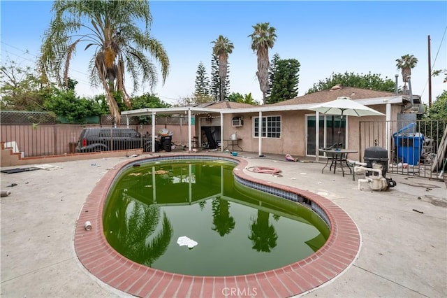 9430 Mines Ave, Pico Rivera, CA 90660 - view of pool featuring a fenced backyard, area for grilling, and a patio area
