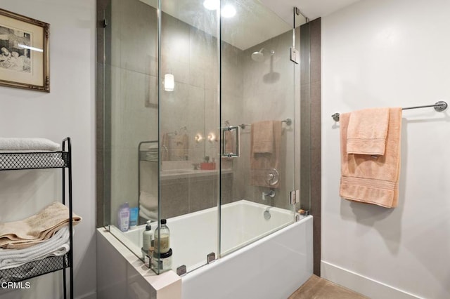 482 S Arroyo Pkwy Unit 405, Pasadena, CA 91105 - bathroom featuring shower / bath combination with glass door