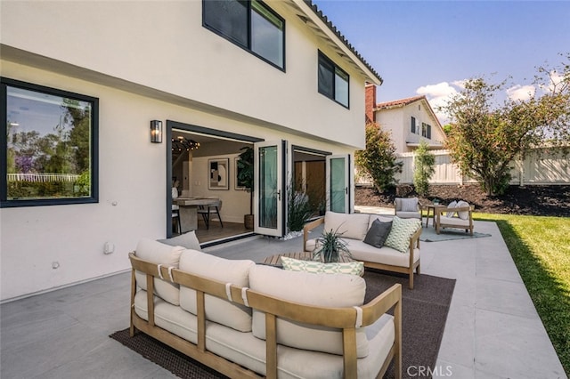 25302 Posada Ln, Mission Viejo, CA 92691 - view of patio / terrace featuring outdoor lounge area