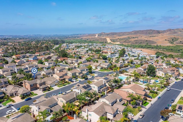 5191 Cobalt Way, Oceanside, CA 92057 - aerial view of property's location featuring nearby suburban area and a mountain backdrop