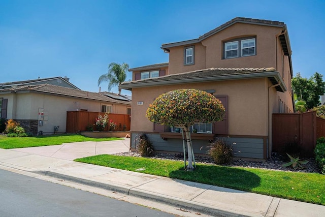 5191 Cobalt Way, Oceanside, CA 92057 - view of front of property with stucco siding and concrete driveway