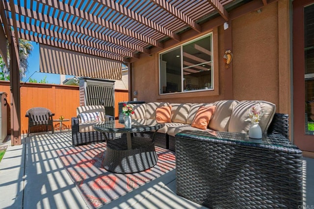 5191 Cobalt Way, Oceanside, CA 92057 - view of patio with outdoor lounge area and a pergola