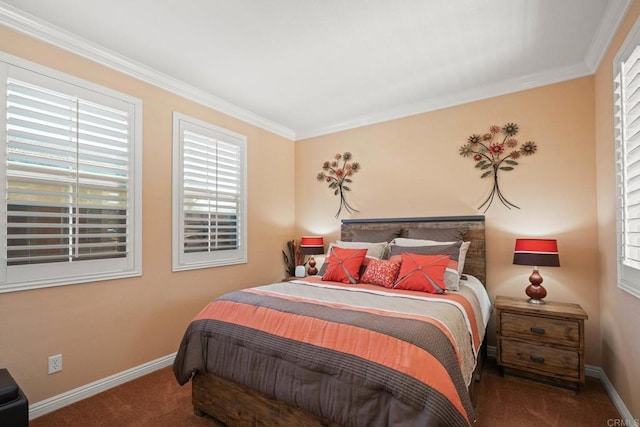 5191 Cobalt Way, Oceanside, CA 92057 - carpeted bedroom with crown molding and baseboards