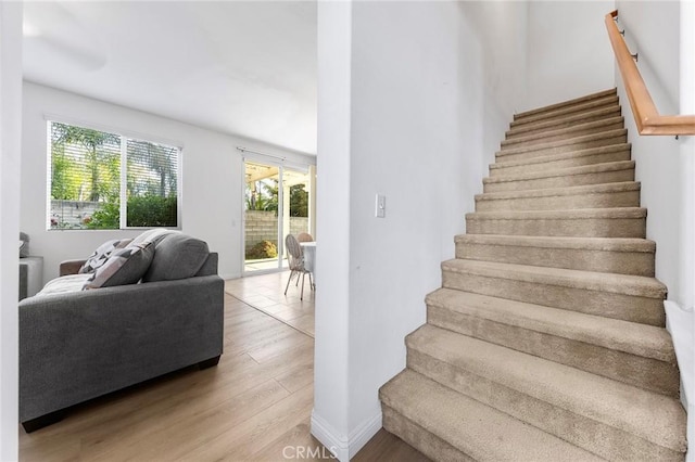 15216 Masline St, Baldwin Park, CA 91706 - stairs with wood finished floors